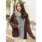 V-neck Long-sleeve Lettering Cardigan