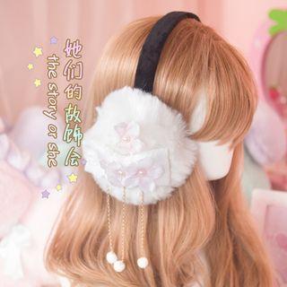 Flower Beaded Earmuff