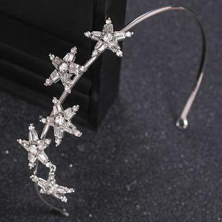 Wedding Star Rhinestone Alloy Headband White - One Size