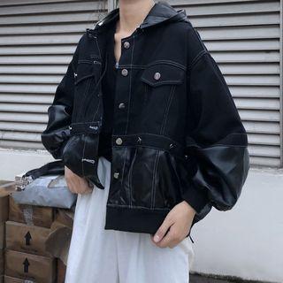 Puff-sleeve Hooded Jacket