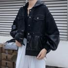 Puff-sleeve Hooded Jacket