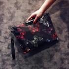 Butterfly Print Clutch