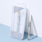 Stainless Steel Eyebrow Tweezers A211 - 1 Pc - Gold & Silver - One Size