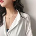 Rhinestone Y Necklace