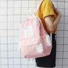 Nylon Lace Accent Backpack