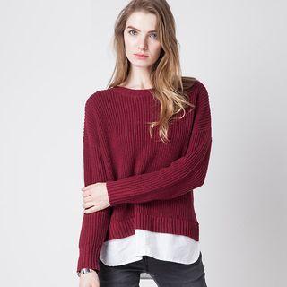 Panel Hem Sweater