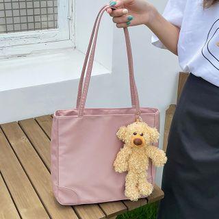 Plain Lightweight Tote Bag / Bag Charm / Set