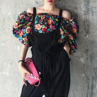 Floral Long-sleeve Top / Jumper Pants