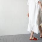 Ruffle-hem Loose-fit Midi Dress