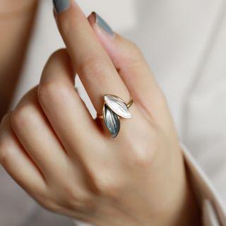 Leaf Alloy Open Ring With Gift Box - Golf - One Size