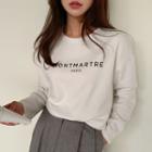 Montmartre Lettered T-shirt Ivory - One Size