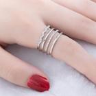 Alloy Layered Open Ring