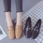 Plain Buckled Loafers