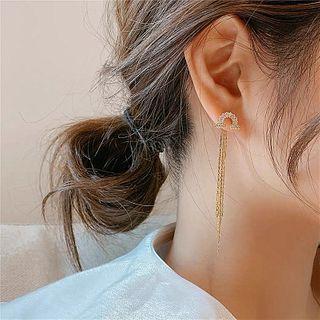 Alloy Rainbow Fringed Earring 1 Pair - Gold - One Size