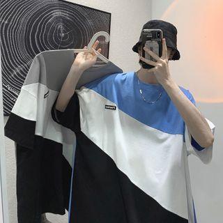 Color-block Oversized Tee