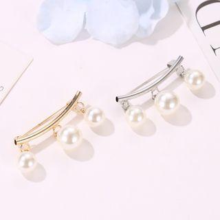 Alloy Faux Pearl Brooch
