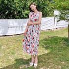 High-waist Floral Long Sundress