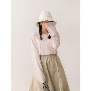 Plus Size Colored Cotton Basic T-shirt