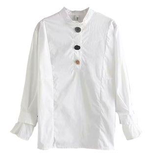 Shirred-cuff Shirt