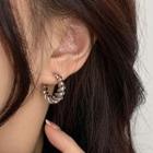 Twisted Half-hoop Earring