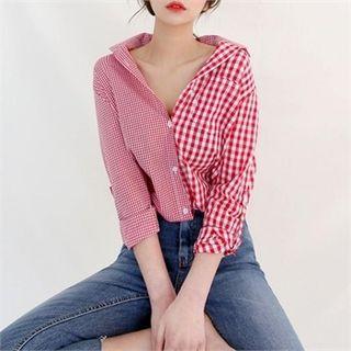 Two Patterned Gingham Shirt