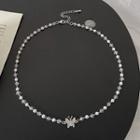 Butterfly Faux Crystal Alloy Choker