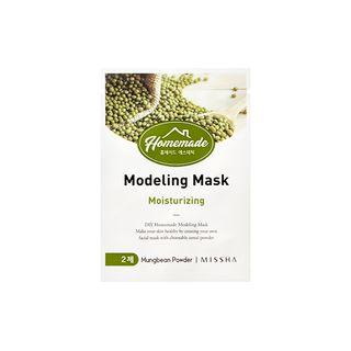Missha - Homemade Modeling Mask: Essence Gel: 50ml + Powder 5ml (3 Types) Mungbean