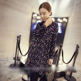 Floral Print Long-sleeve Tunic