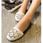 Laser Cut Two-tone Loafers