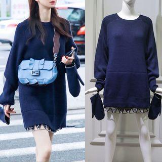 Pullover Dress / Plaid Miniskirt