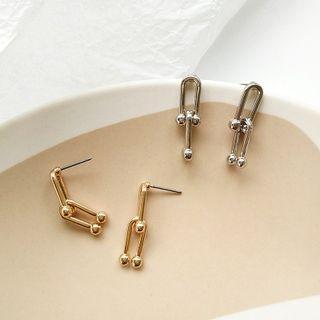 Alloy Metal Bar Drop Earring