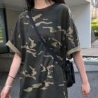 Camo Loose-fit T-shirt Camo - Army Green - One Size