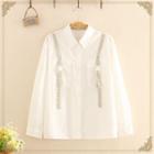 Suspender Detail Long-sleeve Shirt White - One Size