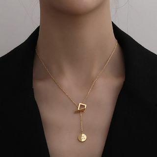 Lock Buckle Necklace Gold - One Size