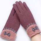 Bow Fleece Lined Gloves