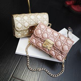 Quilted Chain-strap Cross Bag