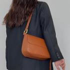 Flap Shoulder Bag Brown - One Size
