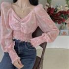 Tie-dyed Blouse Pink - One Size