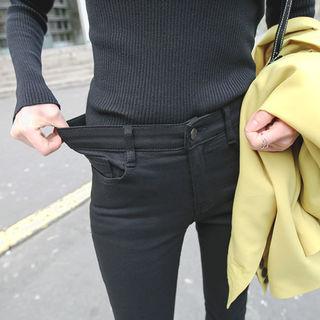 Fit X Fit Fray-hem Slim Straight-cut Pants