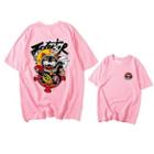 Fortune Cat Print Short-sleeve T-shirt