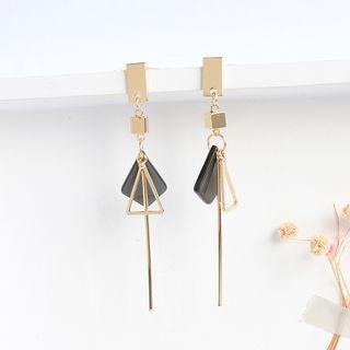 Alloy Triangle & Bar Dangle Earring