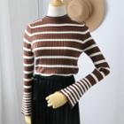 Striped Flared Sweater