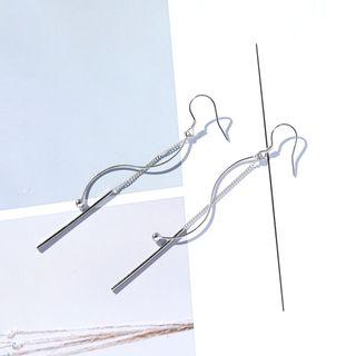 925 Sterling Silver Fringed Earring One Pair - Fringed Earring - One Size