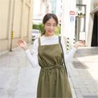 Frill-neck Slim-fit T-shirt