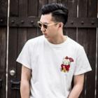 Lucky Cat-print T-shirt ( 2 Design)
