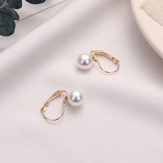 Pearl Drop Earrings Gold - One Size