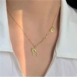 Unicorn Pendant Sterling Silver Necklace