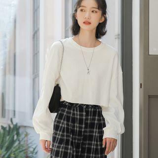 Plain Pullover Normal - White - One Size