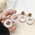Yarn Hoop Dangle Earring