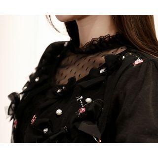 Ribbon Embellished Cardigan